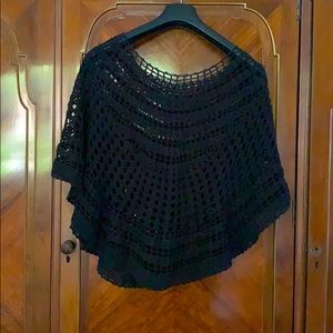 Nordstrom Black Shawl Sweater
